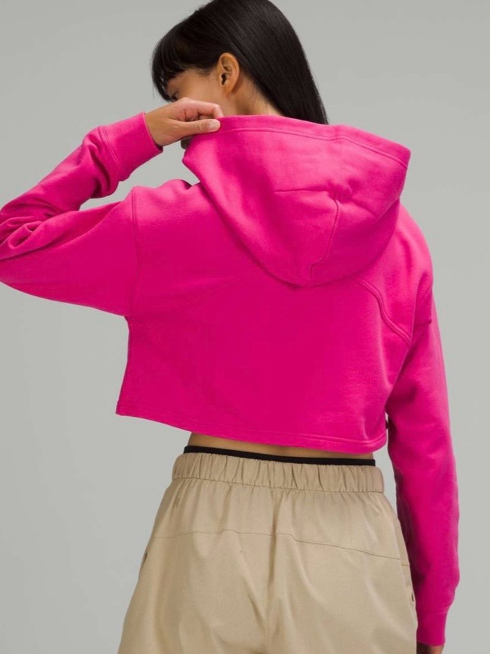 Lululemon All Yours Cropped Hoodie Sonic Pink Size 4